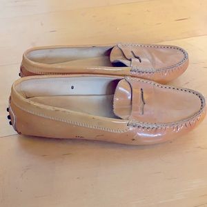 Tod’s brown leather driving shoes